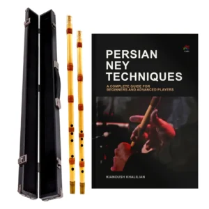 Persian Ney Beginner Starter Pack – G & F Neys with Hard Case and PDF Guide