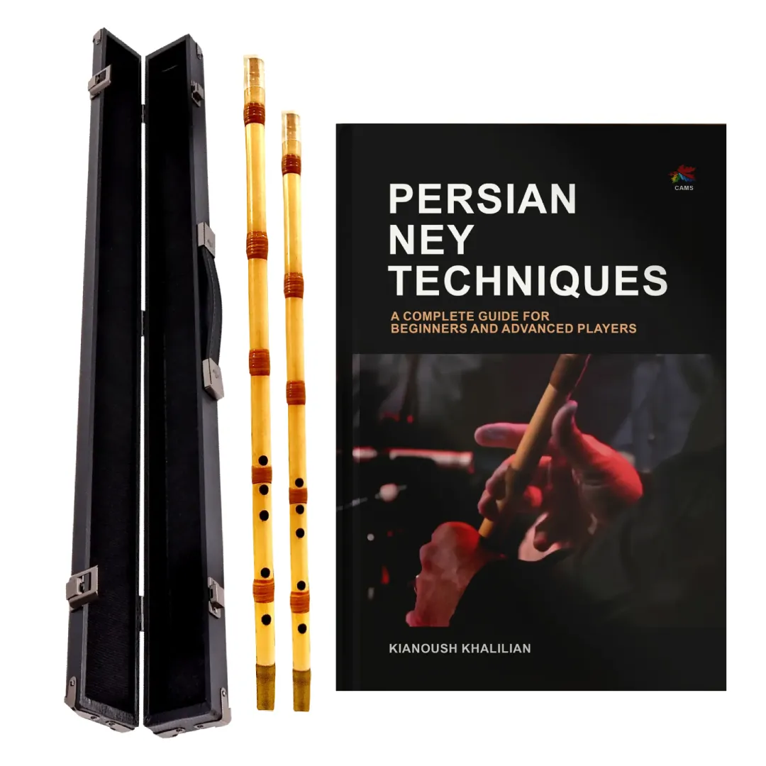 Persian Ney Beginner Starter Pack – G & F Neys with Hard Case and PDF Guide
